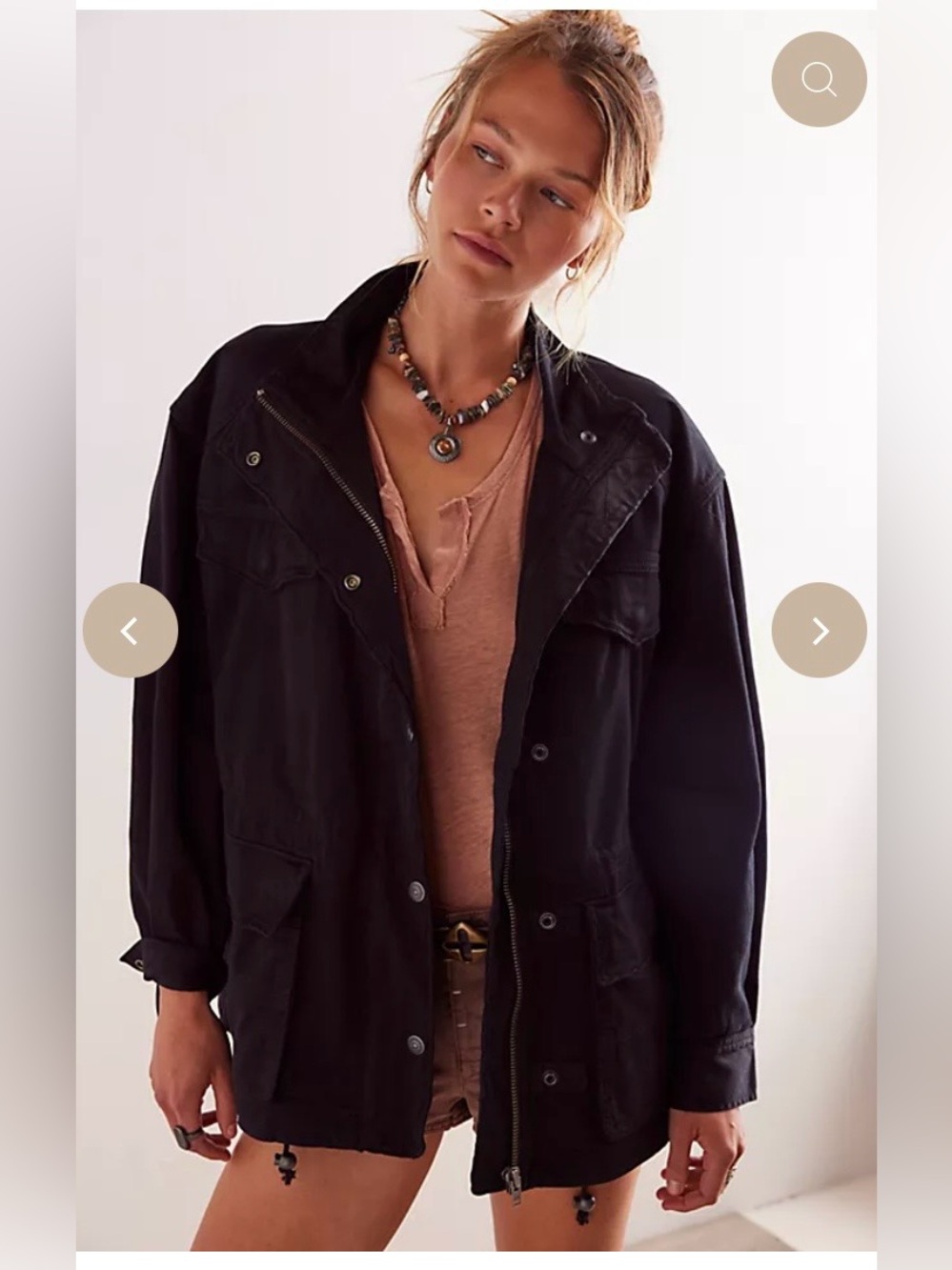 🆕 FREE PEOPLE WE ARE THE FREE ARYA UTILITY
JACKET - BLACK